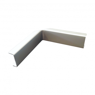 The Gallery Lighting System - Anodise Silver Internal Corner Cover - Front