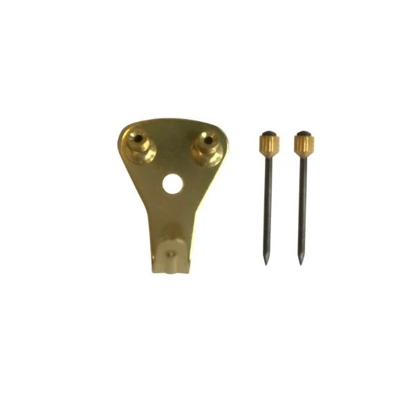 Picture Pin - Single Hole, EB Brass