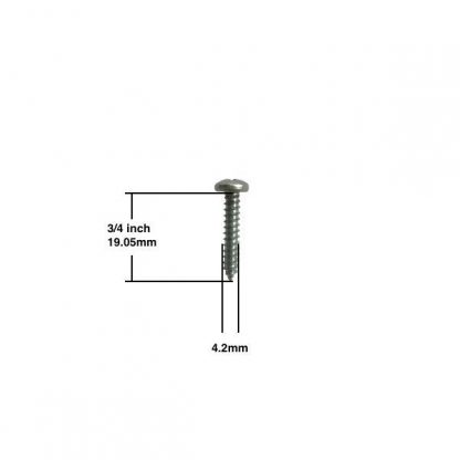 Pan head 8-3/4 screw with measurements