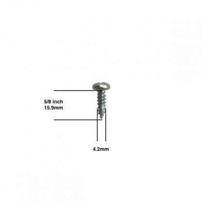 Pan head 8-5/8 screw with measurements