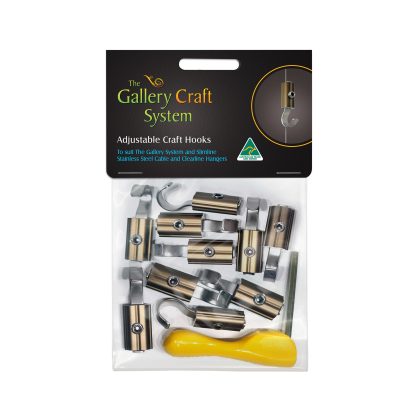 Gallery Craft Hooks – 12mm (6 Pack / 10 Pack)