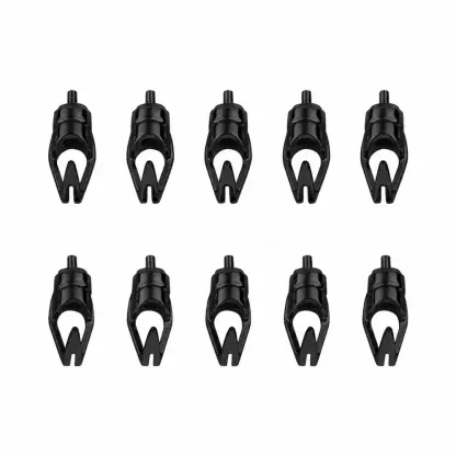 Clearline Pushbutton Hooks x 10