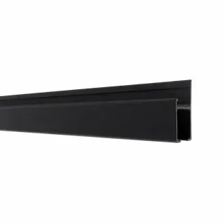 The gallery System Track - Black Powder coat finish