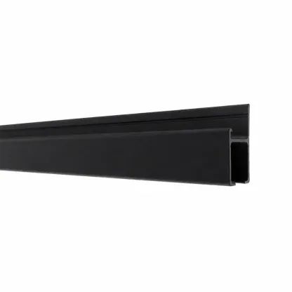 The gallery System Track - Black Powder coat finish