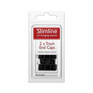 Slimline Art hanging System End Cap - Black - Package shot
