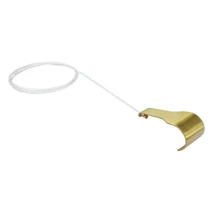 Brass hanger with clear line dropper - looking back shot