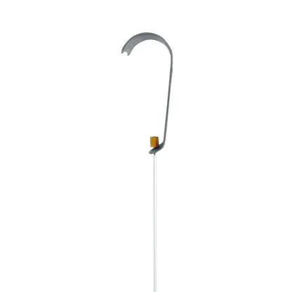 stainless steel hanger with clear line dropper side shot