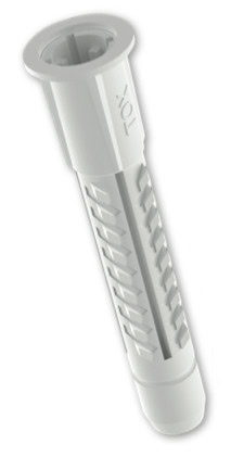 Close-up of a TOX Deco all-purpose nylon wall plug
