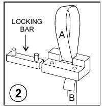Clear Tape assembly step 2: pass the tape through the locking capsule