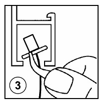Track-slide hanger step 3: rotate the slide within the track