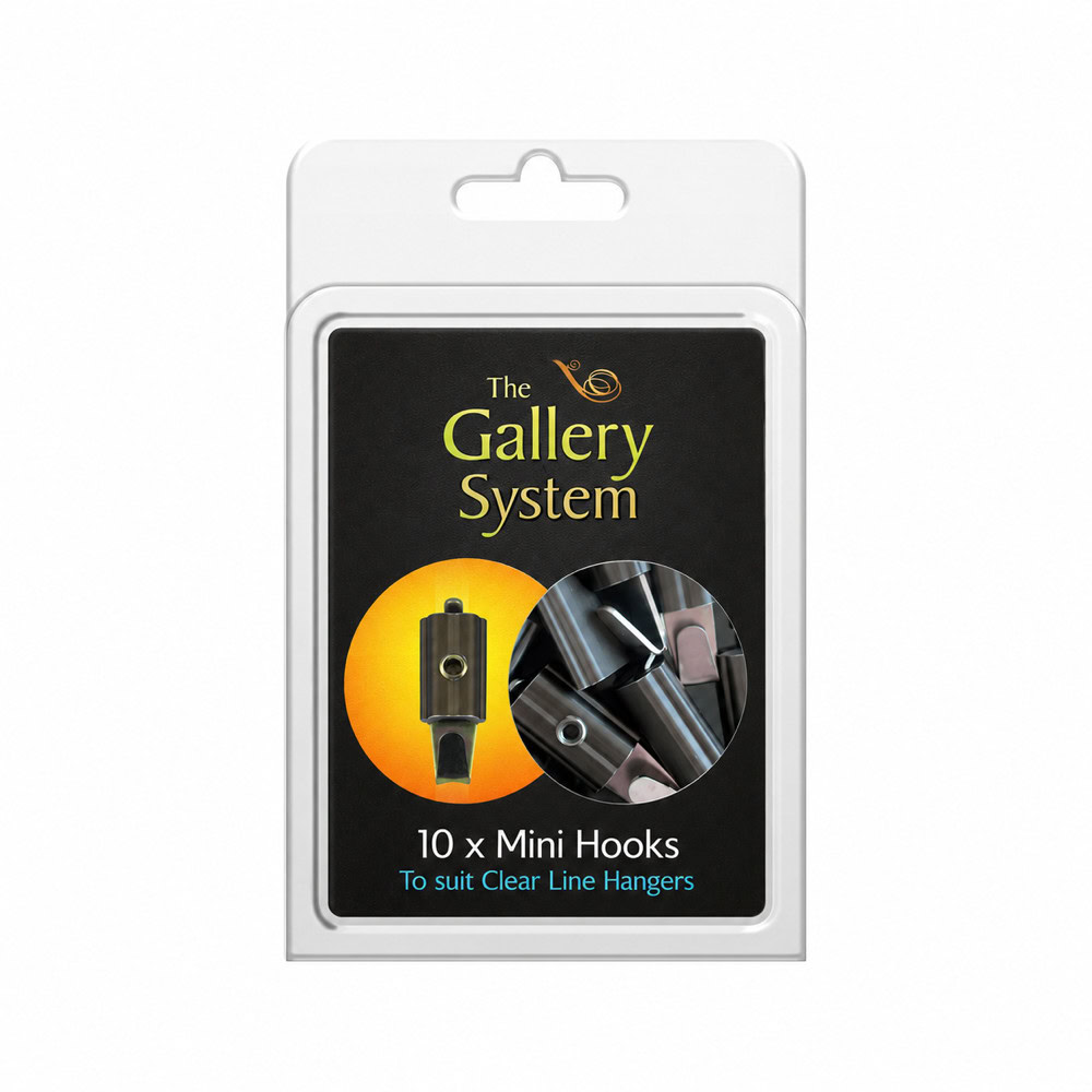 The Gallery System Mini Hooks – pack of 10 for Clear Line droppers